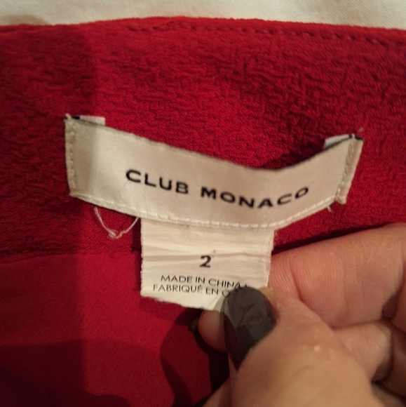 Club Monaco red skirt - Picture 3 of 3